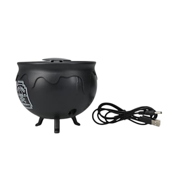 Halloween Mist Cauldron 4.8" | Color Changing LED Spooky Brew Decoration – NEW - Picture 5 of 7